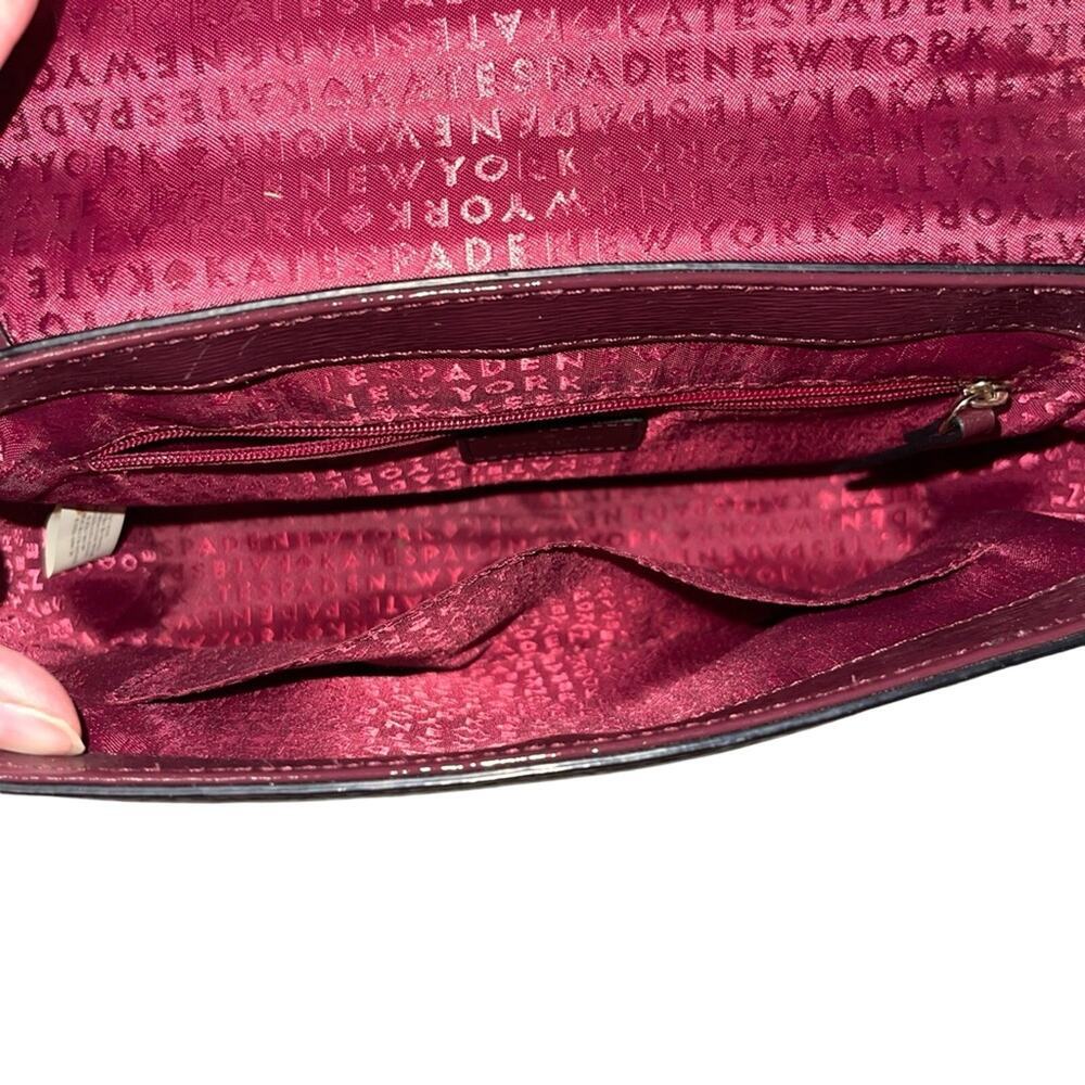 Kate Spade Brynlee Bixby Place Wine Burgundy Crossbody Purse - Picture 8 of 8